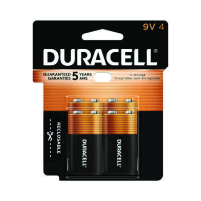 BATTERY,9 VOLT 4/PK